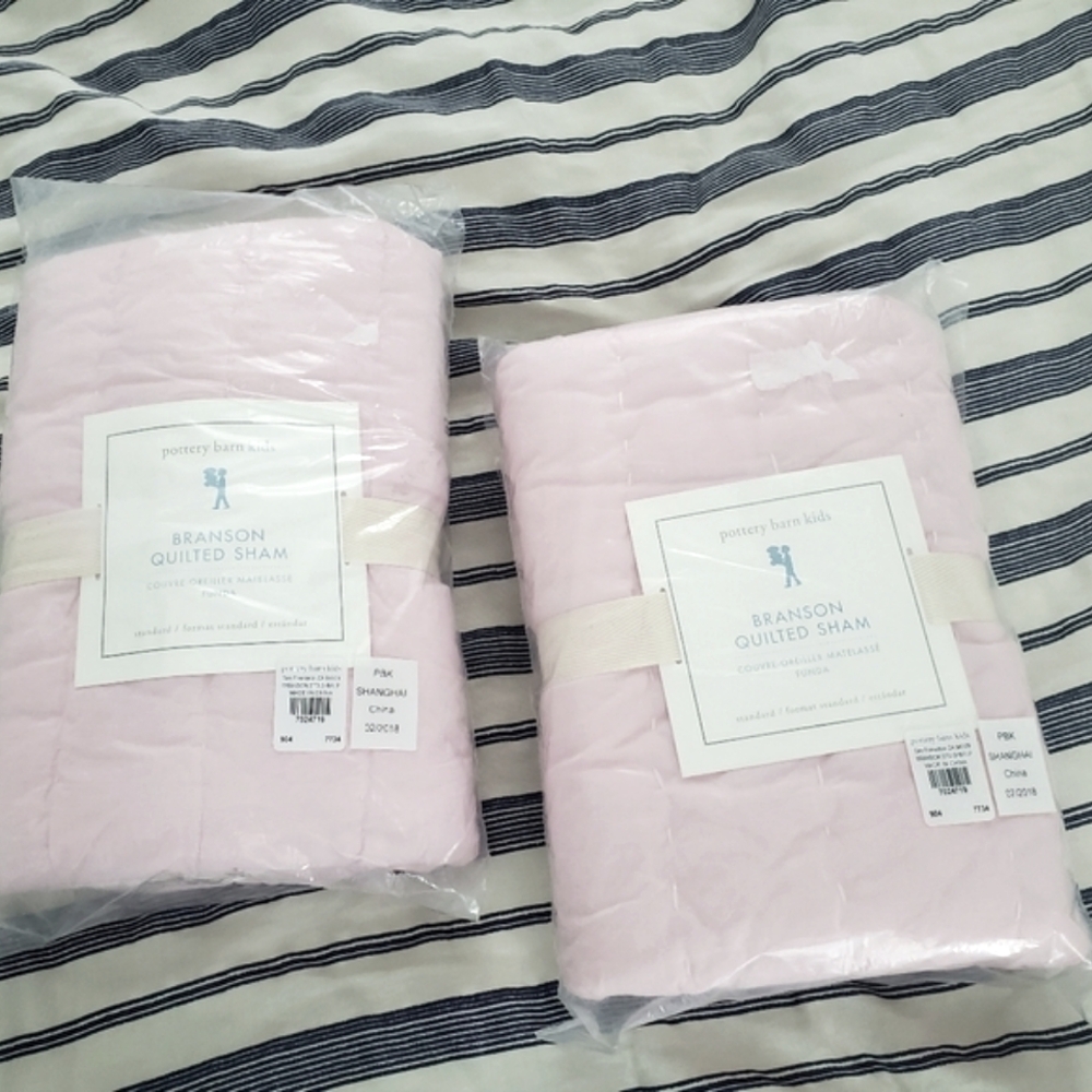 Pottery Barn Kid's - Branson Standrard Quilted Sham (set of 2) NWT (Z09)